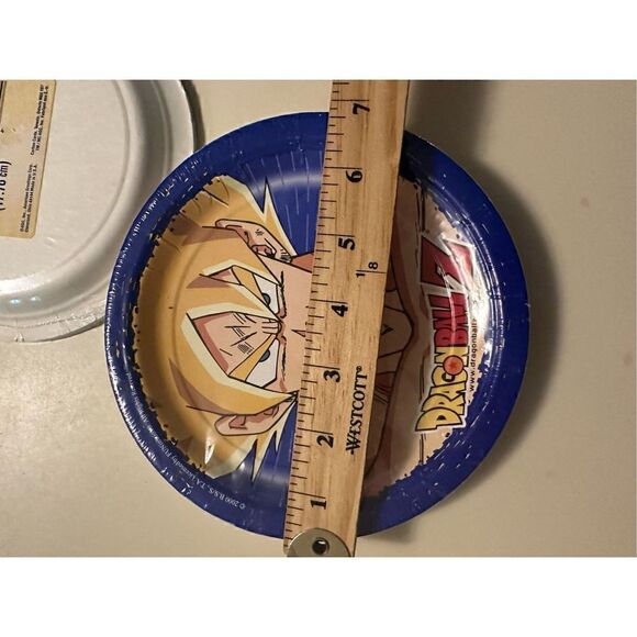 Vintage Y2K Dragonball Z 7” Dessert Party Paper Plates Design Wear Set 16 Total - Picture 7 of 7